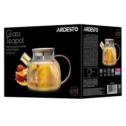 Ceainic cu infuzor Ardesto AR3010BBH Golden Moon Diamond Auriu flexmag.md