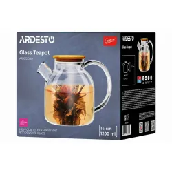 Ceainic cu infuzor Ardesto AR3012GBM Gemini Transparent flexmag.md