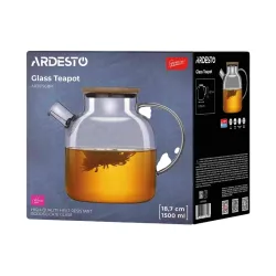 Ceainic cu infuzor Ardesto AR3015GBM Gemini Transparent flexmag.md