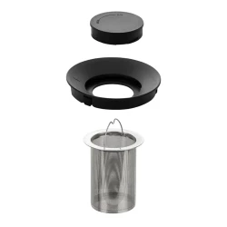 Чайник с инфузиром RESTO 90517, 1 л, черный flexmag.md