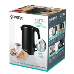 Электрический чайник Gorenje K15DWB, Черный flexmag.md