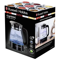 Ceainic electric Russell Hobbs Classic Glass 26080-70, Negru flexmag.md