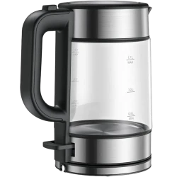 Ceainic electric Xiaomi Electric Glass Kettle, Negru-Otel inoxidabil flexmag.md