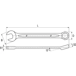 Комбинированный ключ YATO YT0046 flexmag.md