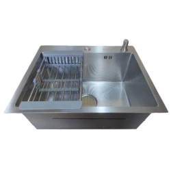 Раковина кухонная Backer Simple 550-450 Inox PVD flexmag.md