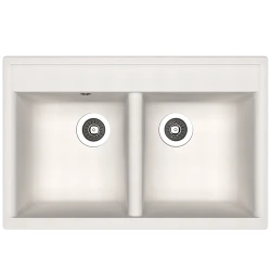 Раковина кухонная Dr. Gans Astra 780, белая flexmag.md