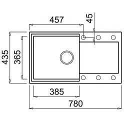 Раковина кухонная Elleci Easy 290 51 Avena (LGY29051) flexmag.md