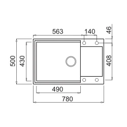 Раковина кухонная Elleci Easy 310 62 Bianco Antica (LGY31062) flexmag.md
