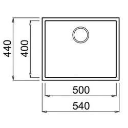 Chiuveta de bucatarie Elleci Quadra Undermount 105 40 Full Black (LGQ10540BSO) flexmag.md