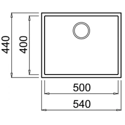 Раковина кухонная Elleci Quadra Undermount 105 48 Сemento (LGQ10548BSO) flexmag.md