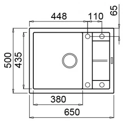 Раковина кухонная Elleci Unico 125 40 Full Black (LGU12540) flexmag.md