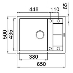 Раковина кухонная Elleci Unico 125 51 Avena (LGU12551) flexmag.md