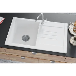 Chiuveta de bucatarie SanDonna Arona 760, Alb flexmag.md