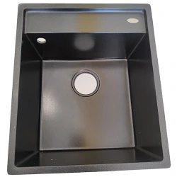 Раковина кухонная Торнадо АМАНДА 520x440 Обсидиан flexmag.md