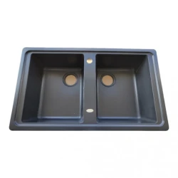 Chiuveta de bucatarie Tornado Olivia 860x500 Black flexmag.md