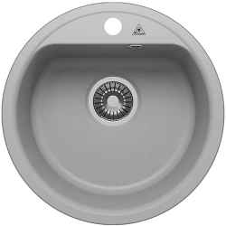 Chiuveta de bucatarie Tornado QUARTZ D480 GREY flexmag.md