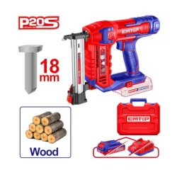 Ciocan pentru cuie pe acumulator Emtop ELSTLI3805 (fara acumulator) flexmag.md