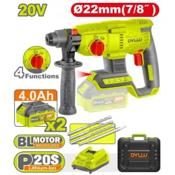 Ciocan rotopercutor pe acumulator Dyllu DTLM15225 (2 acumulatori) flexmag.md
