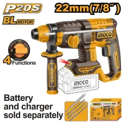 Ciocan rotopercutor pe acumulator Ingco CRHLI22208 (fara acumulator) flexmag.md
