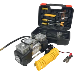 Compresor auto 2 cilindri cu kit de reparație Demetra DM12V flexmag.md