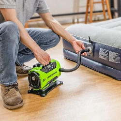 Compresor auto pe acumulator Greenworks G24IN flexmag.md