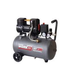 Компрессор TechnoWorker AT 24 LJ (VOR58662), бесшумный flexmag.md