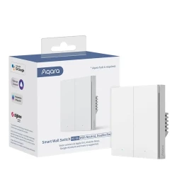 Comutator inteligent AQARA H1, Doua chei fara neutru, Alb flexmag.md