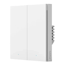 Comutator inteligent AQARA H1, Doua chei сu neutru, Alb flexmag.md