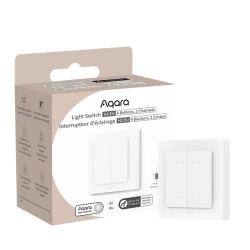 Comutator inteligent AQARA Light Switch H2, Alb 236558 flexmag.md
