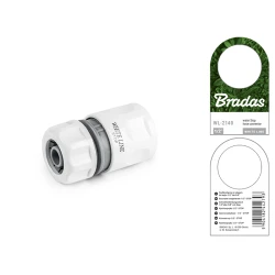 Conector de grădină Bradas WHITE LINE STOP WL-2140 flexmag.md