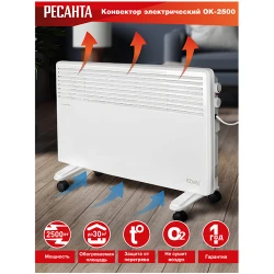 Convector electric Resanta OK-2500 flexmag.md