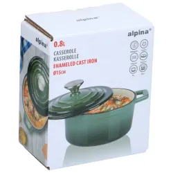 Cratita Alpina Cast Iron Verde flexmag.md