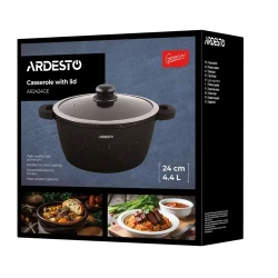 Cratita Ardesto AR2424GE, 4,4L, 24cm, Negru flexmag.md