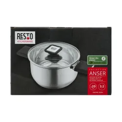 Кастрюля RESTO 92203 Anser из нержавеющей стали flexmag.md