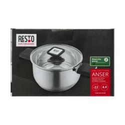 Кастрюля RESTO 92204 Anser из нержавеющей стали flexmag.md