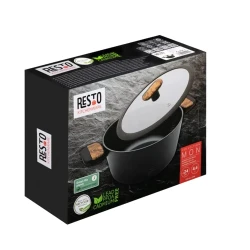 Cratita RESTO 93188, 4.4L, 24cm, Negru, Maro flexmag.md