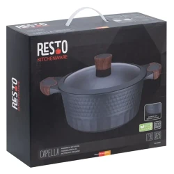 Cratita RESTO 93505, 6.6L, 28cm, Negru flexmag.md