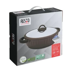 Кастрюля RESTO 94006, 4,2 л, коричневая 226265 flexmag.md