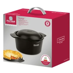 Cratita Rondell RDA-1439, 2,35L, 20cm, Negru flexmag.md