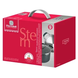 Cratita Rondell RDS-010, 3,9L, 20cm, Grey flexmag.md