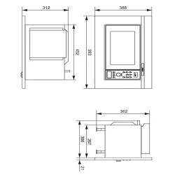 Встраиваемая микроволновая печь Hansa AMGB20E2GB flexmag.md