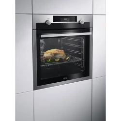 Духовка электрическая AEG BCE558370M, нержавеющая сталь flexmag.md