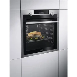 Электрическая духовка AEG BPE558370M, нержавеющая сталь flexmag.md