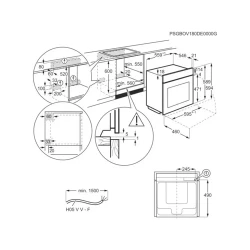 Электрическая духовка AEG TB8SB73ZAB flexmag.md