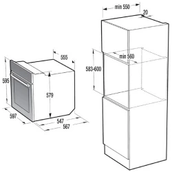 Cuptor electric Gorenje Essential BO 737 E30XG flexmag.md