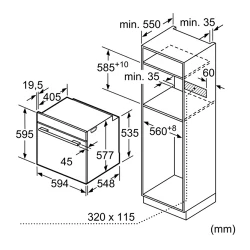 Духовка встроенная электрическая Bosch HBG632BW1S flexmag.md