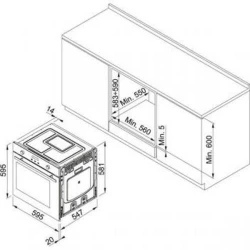 Cuptor electric incorporabil Franke FMA 86 H BK (116.0606.098) flexmag.md