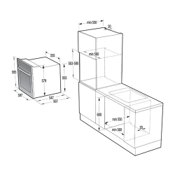 Духовка встроенная электрическая Gorenje BO 735 E20WG-M flexmag.md