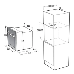 Духовка встроенная электрическая Gorenje BO 747 A33WG flexmag.md