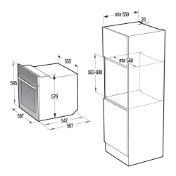 Духовка встроенная электрическая Gorenje BO 747 A33XG flexmag.md